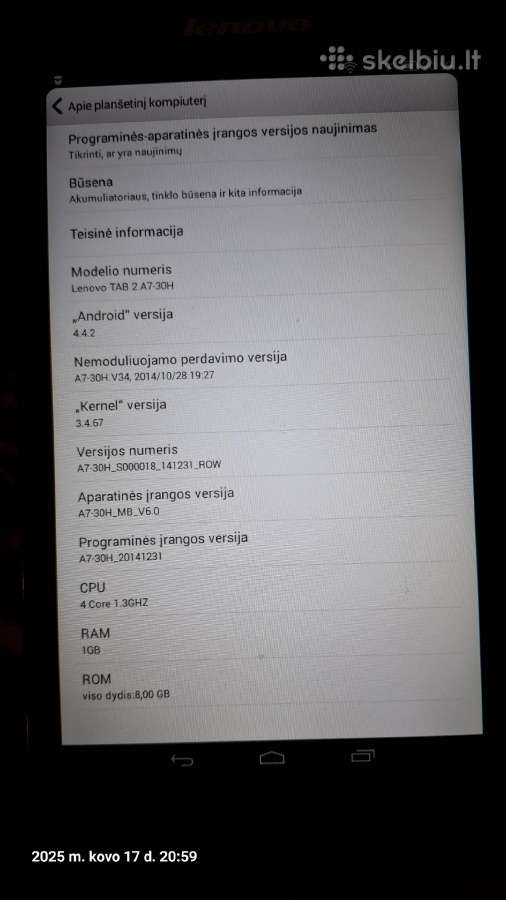 GPS Lenovo plančete - nuotraukos Nr. 7