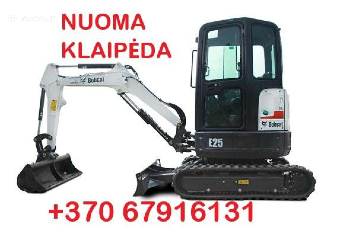Mini ekskavatoriaus nuoma Klaipeda