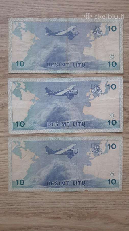 1993 metų 10 litų - nuotraukos Nr. 2