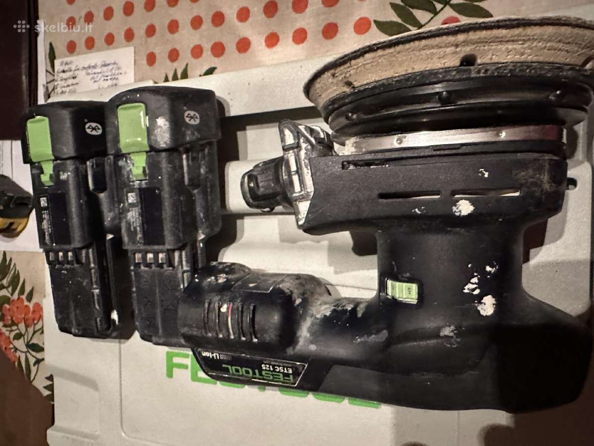 Festool Etsc125 Li-ion šlifuoklis 18volt - nuotraukos Nr. 3