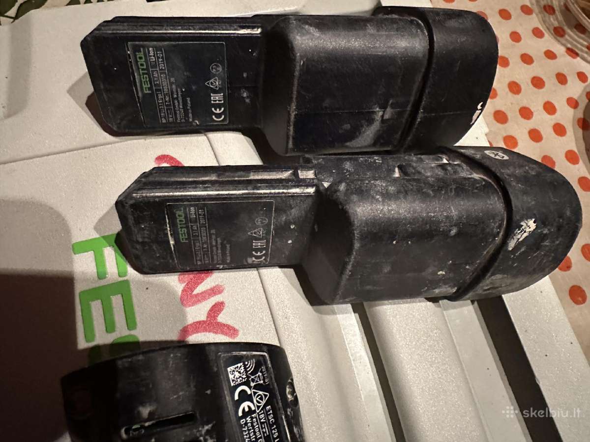 Festool Etsc125 Li-ion šlifuoklis 18volt - nuotraukos Nr. 6