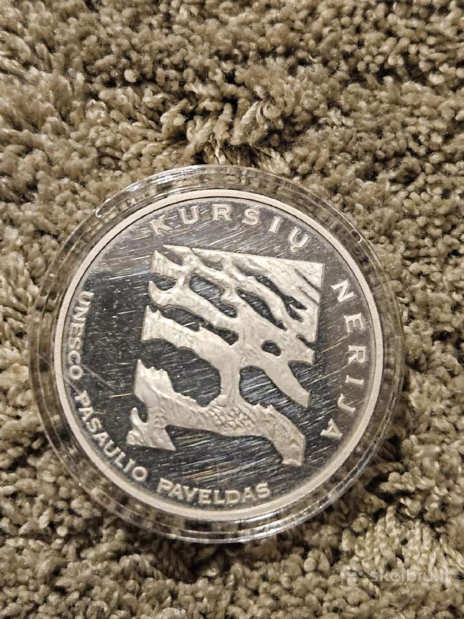 Sidabrinė moneta 2004 Kuršių Nerija 50 Lt