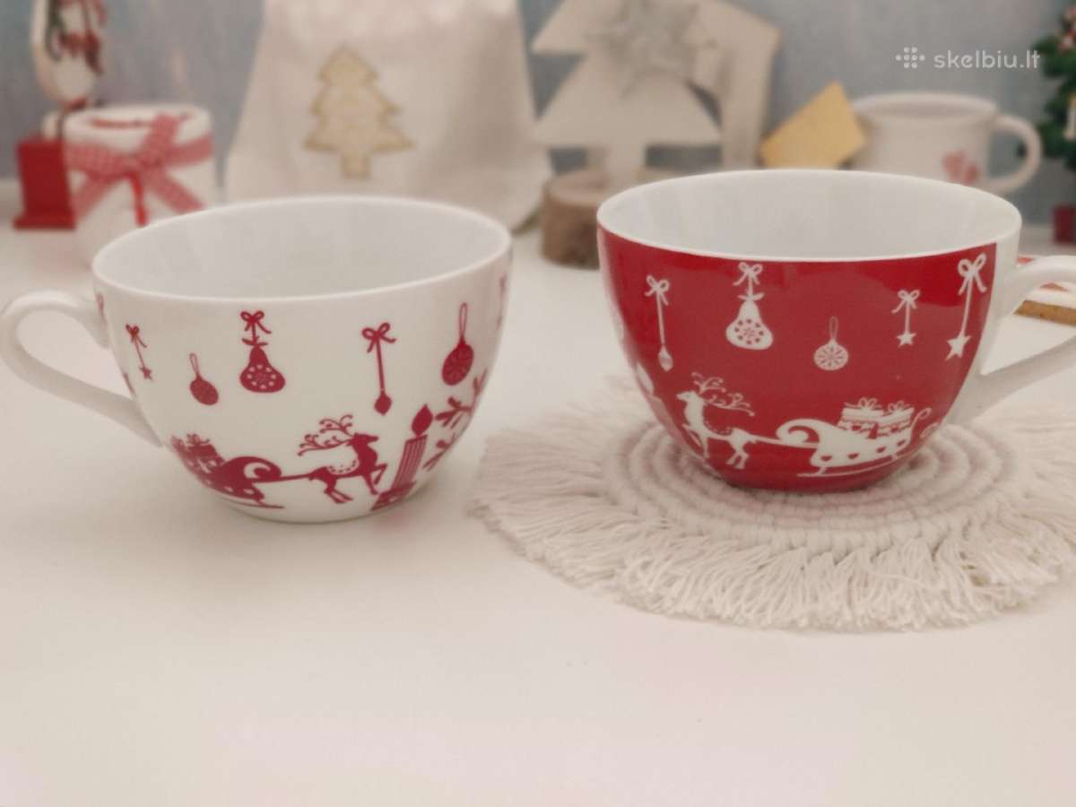 Puodeliai su Kalėdiniais motyvais apie 300 ml ,2 - nuotraukos Nr. 6