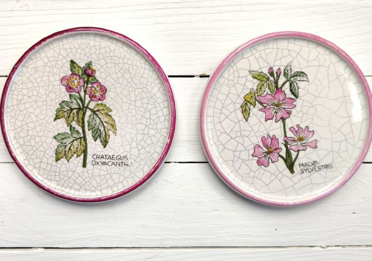 Puodelių padėkliukas su botaniniais motyvais, 2 - nuotraukos Nr. 4