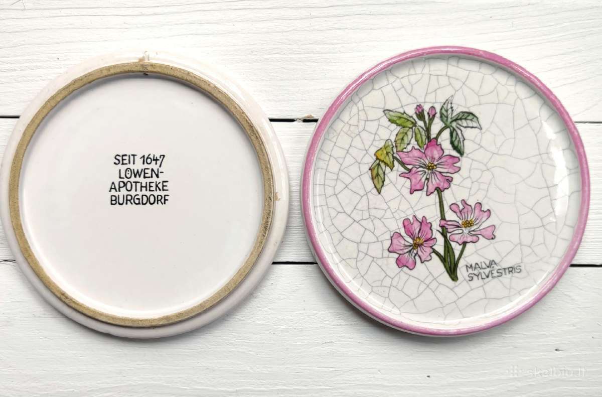Puodelių padėkliukas su botaniniais motyvais, 2 - nuotraukos Nr. 2