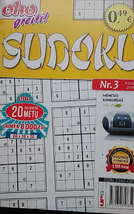 Oho sudoku po 0,1 € - nuotraukos Nr. 3