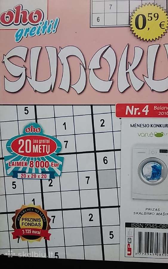 Oho sudoku po 0,1 € - nuotraukos Nr. 4