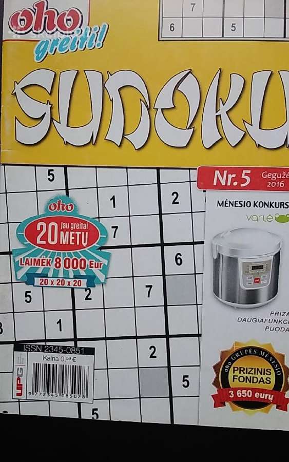 Oho sudoku po 0,1 € - nuotraukos Nr. 5