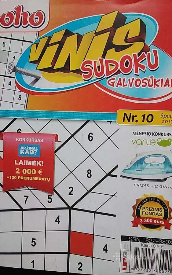 Oho sudoku po 0,1 € - nuotraukos Nr. 8