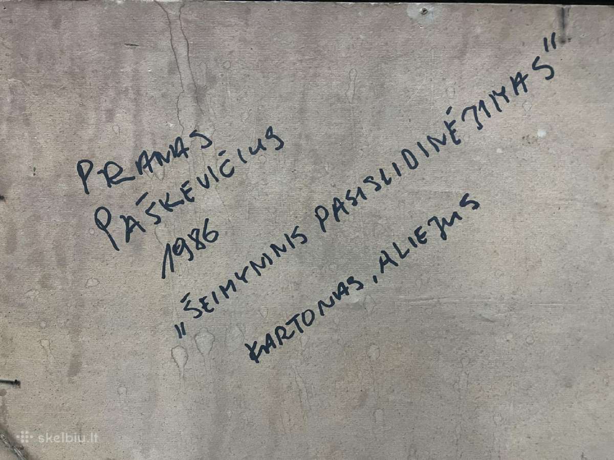 1986 m. paveikslas Pranas Paškevičius 1921–2009 - nuotraukos Nr. 4