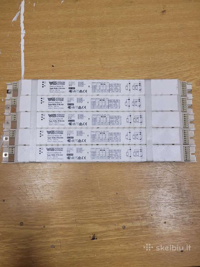 Liuminescencinių šviestuvų elektroniniai balastai