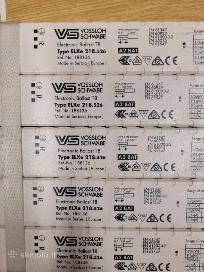 Liuminescencinių šviestuvų elektroniniai balastai - nuotraukos Nr. 5
