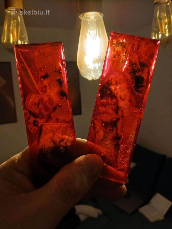 Parduodu ploksteles su gintaru peiliu rankenoms. - nuotraukos Nr. 10