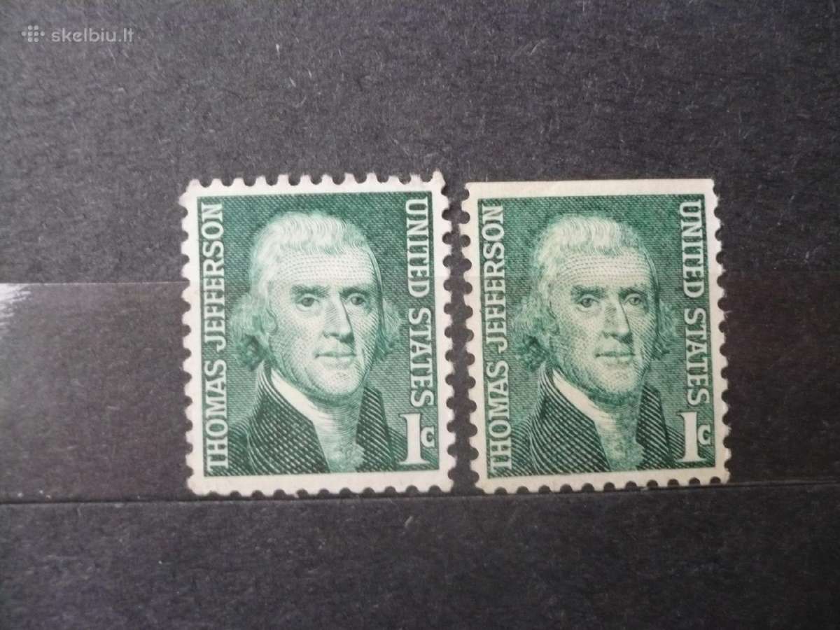 1968 Žymūs amerikiečiai – Thomas Jefferson Mhn