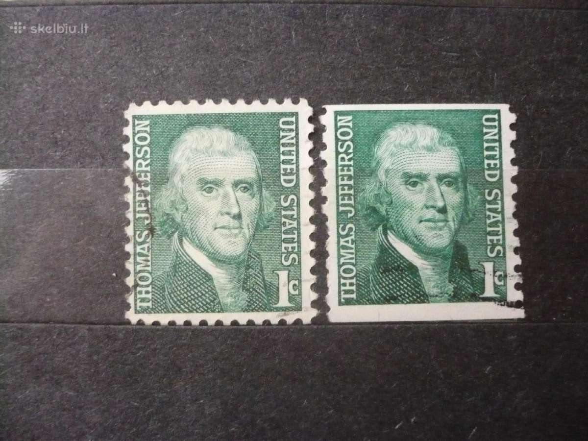 1968 Žymūs amerikiečiai – Thomas Jefferson