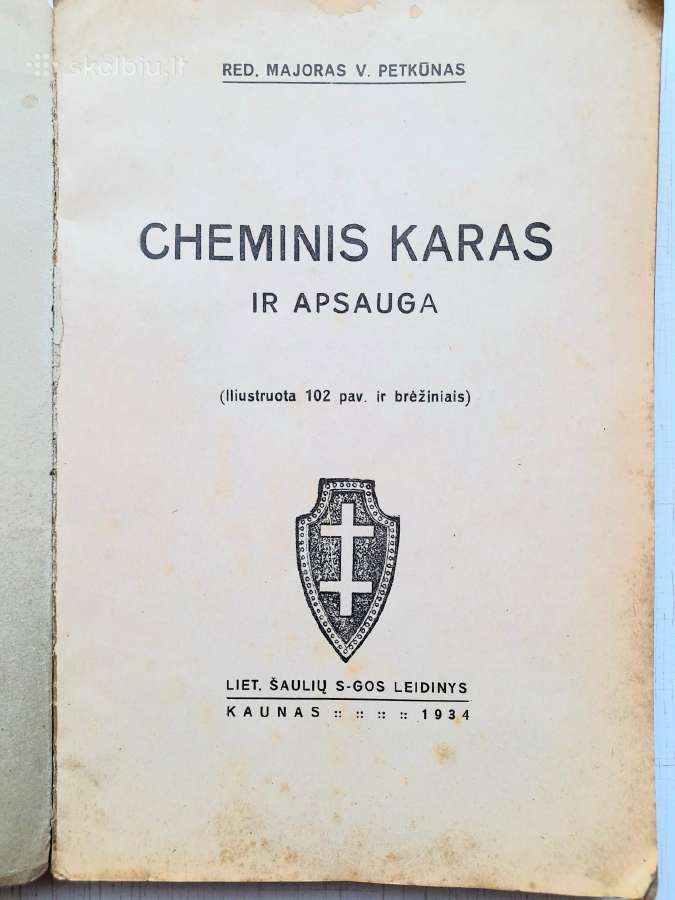 Knyga "Cheminis karas 1934m"