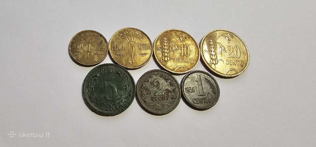 1925-1936 Tarpukario centu komplektas