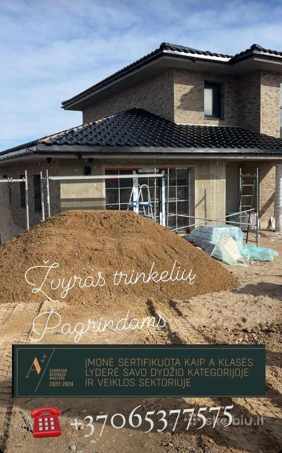 Skalda. Kelinis žvyras. Smėlis. Pagrindams - nuotraukos Nr. 8