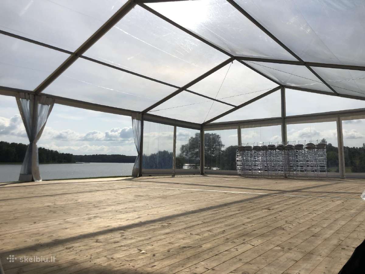 200kvm Skaidrus tentinis paviljonas, grindu danga - nuotraukos Nr. 12