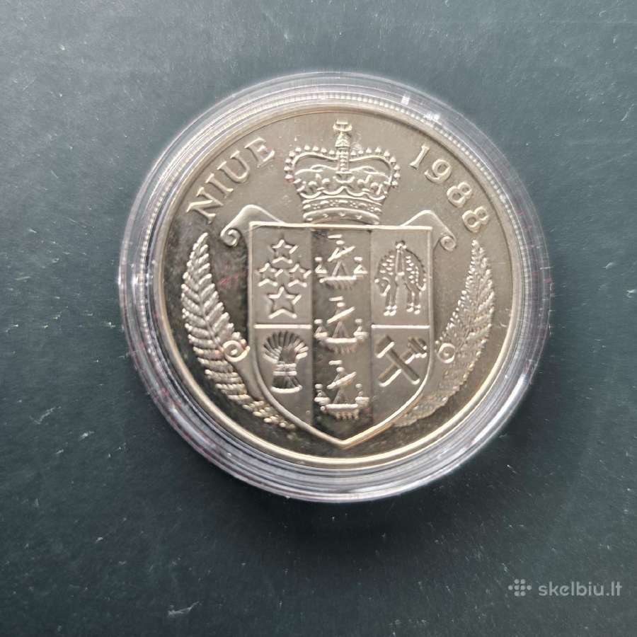 Niue 1988 5 dollars Cu-ni John F. Kennedy - nuotraukos Nr. 2
