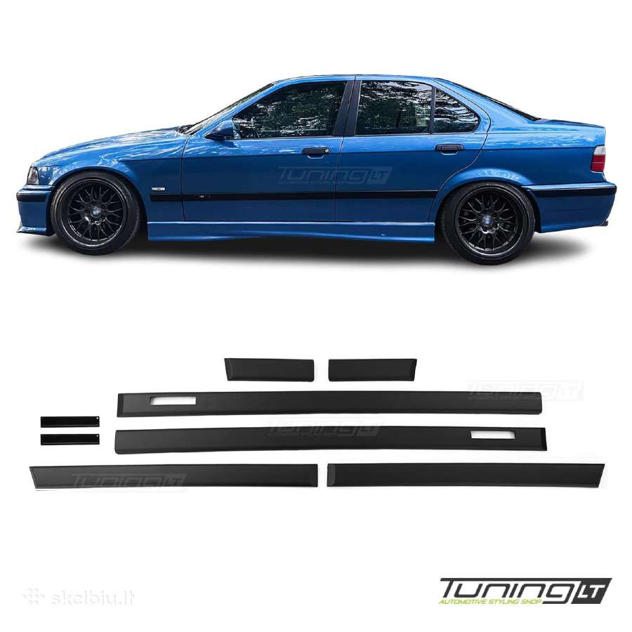 Bmw E36 Platūs durų, sparnų M Moldingai komplektas