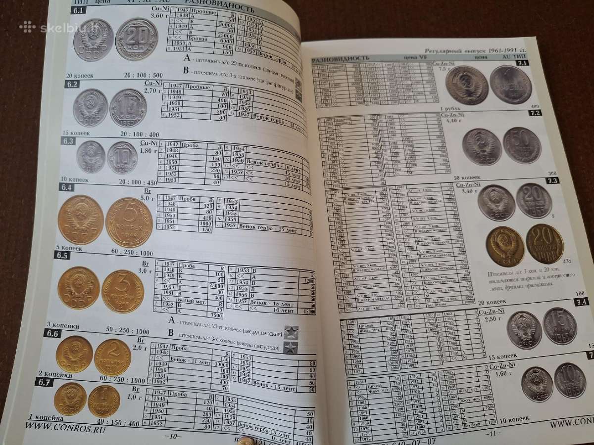 Monetu katalogas rsfsr, CcCCCP, rusija 1921 - 2018 - nuotraukos Nr. 5