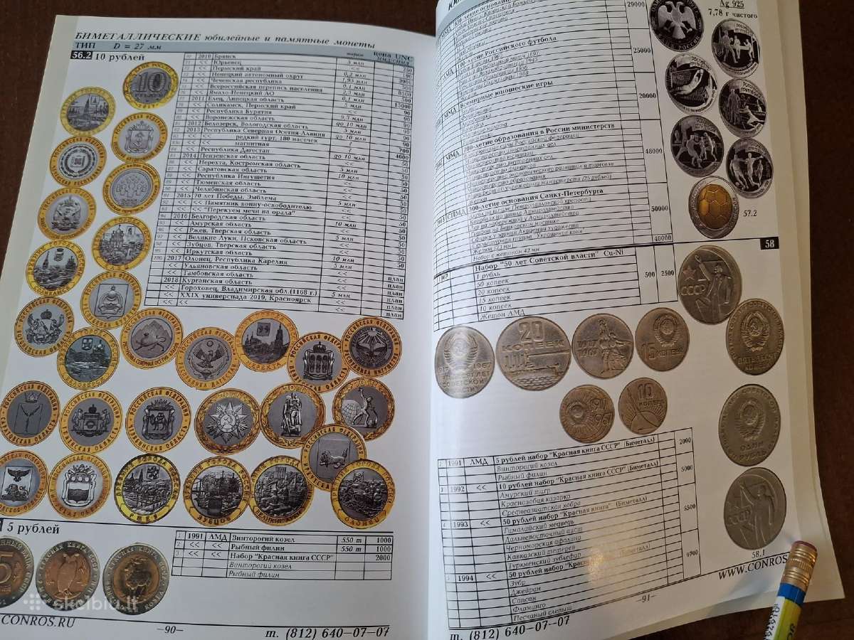 Monetu katalogas rsfsr, CcCCCP, rusija 1921 - 2018 - nuotraukos Nr. 10