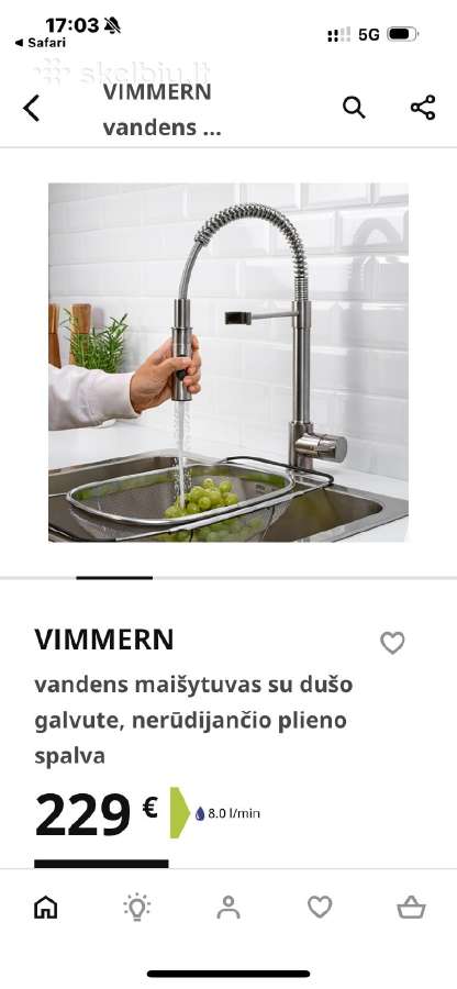 Naujas Vimmern maišytuvas, Ikea - nuotraukos Nr. 2