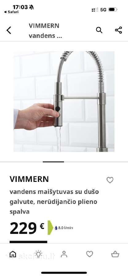 Naujas Vimmern maišytuvas, Ikea - nuotraukos Nr. 4