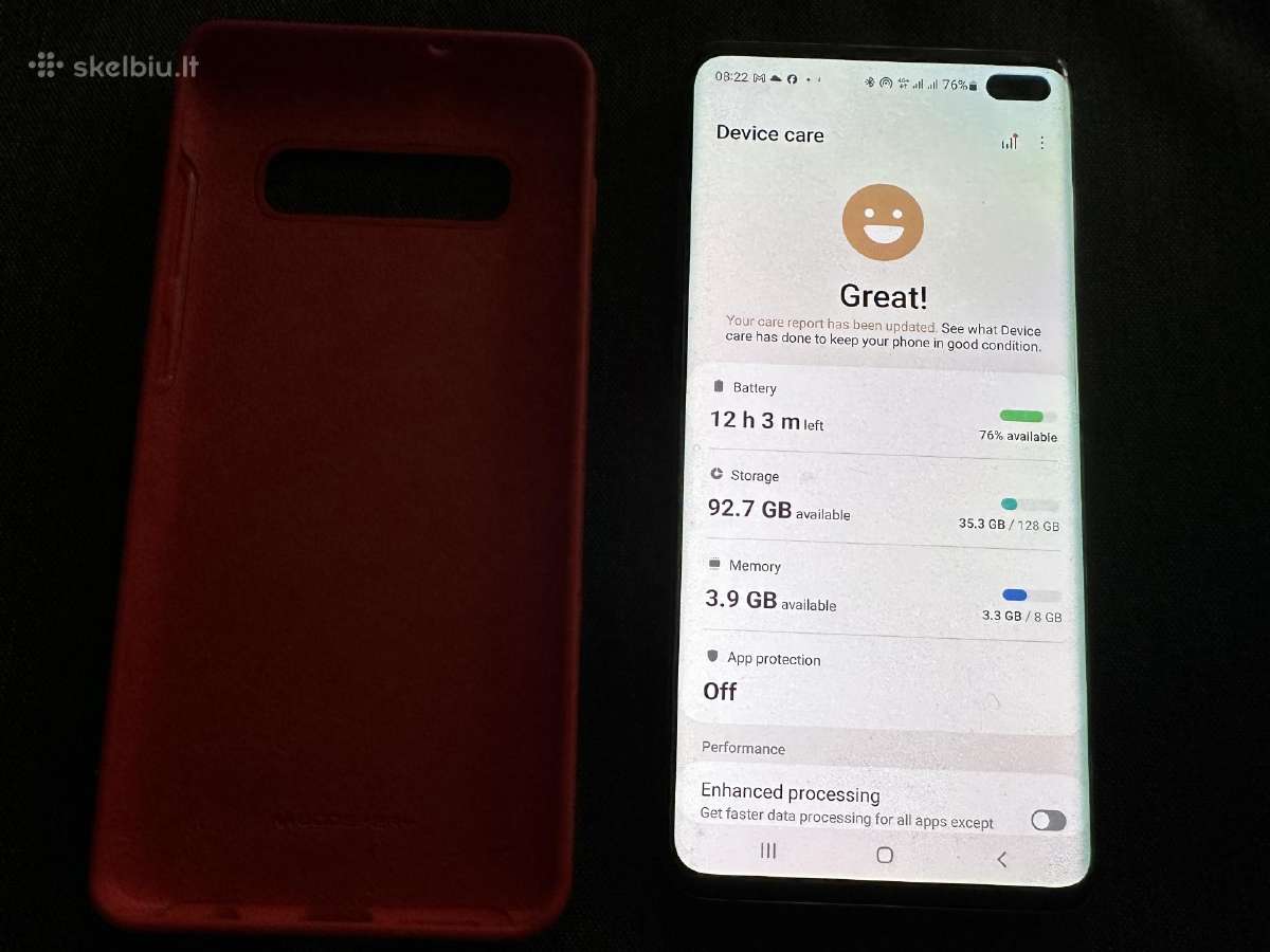 Parduodu Samsung S10+ dual sim 128/8 GB - nuotraukos Nr. 3