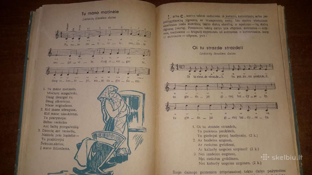 Muzikos vadovėlis V kl. 1959 m. - nuotraukos Nr. 4