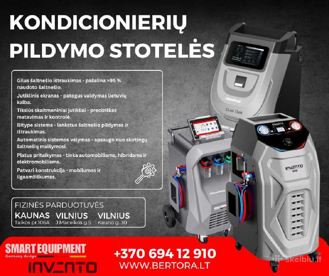 Kondicionierių pildymo stotelės