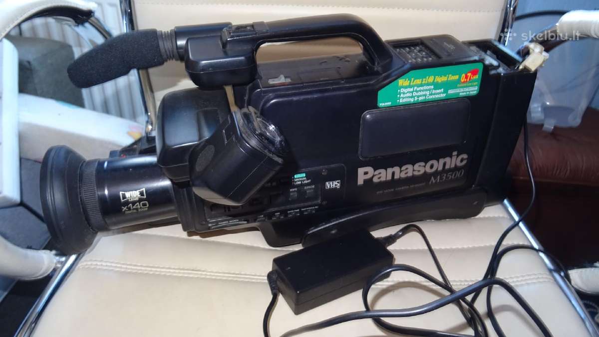 Panasonic M3500 Vhs video kamera - nuotraukos Nr. 2
