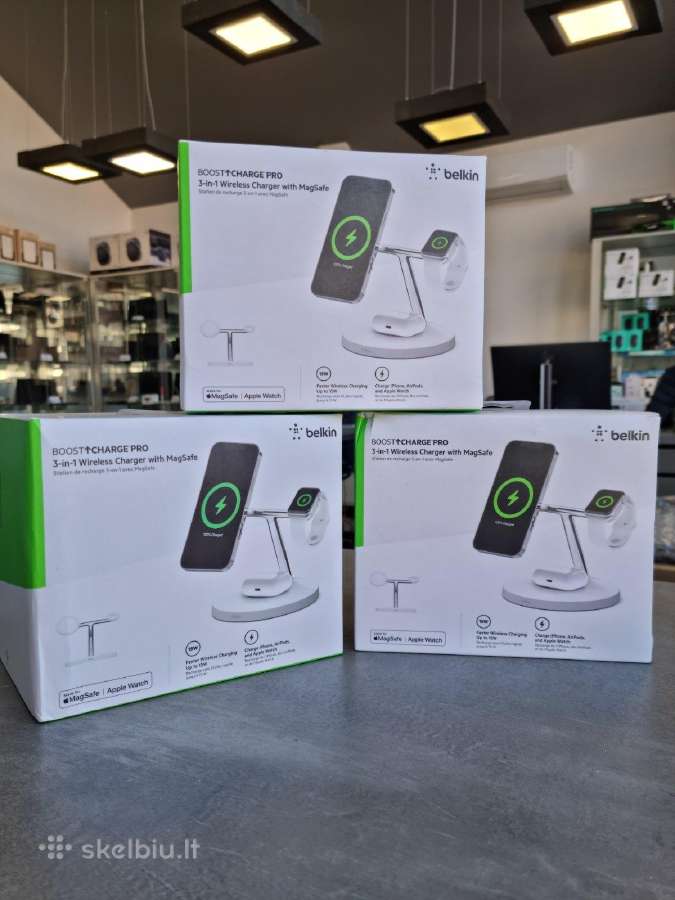 Įkroviklis Belkin Boostcharge Pro 3in1 Magsafe