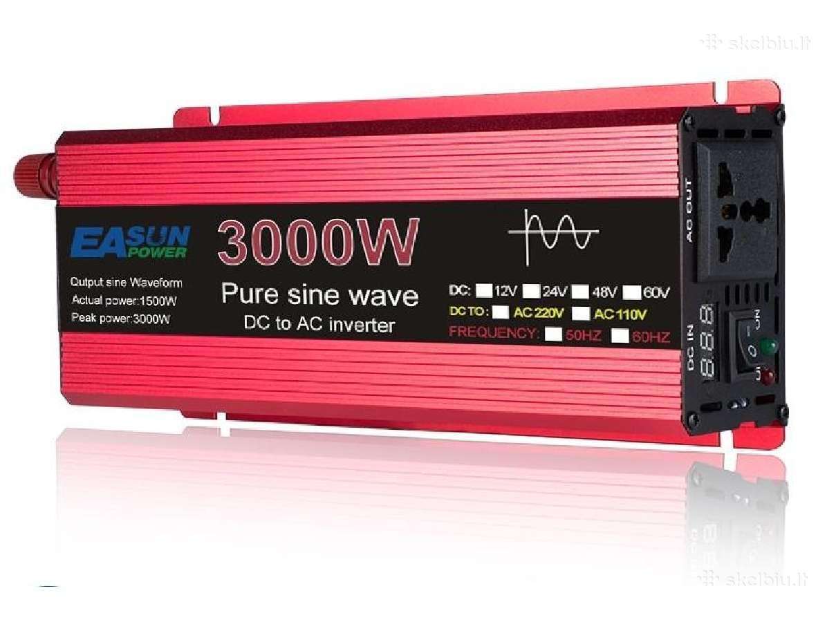 Daug modelių! Įtampos keitiklis 12v-220v 5000w - nuotraukos Nr. 4