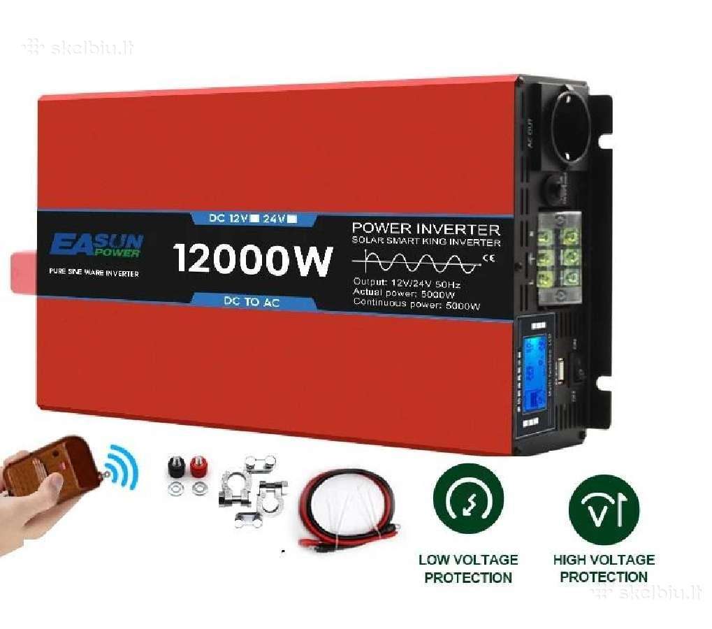 Daug modelių! Įtampos keitiklis 12v-220v 5000w - nuotraukos Nr. 3