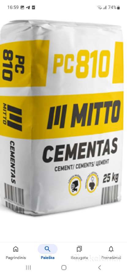 Cementas lietuviskas 4.95