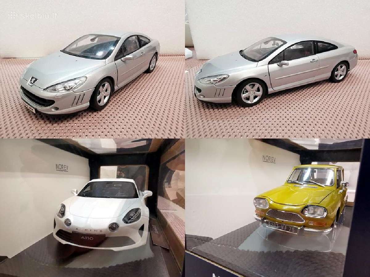 1:18 Prancūziškų Automobilių Modeliai