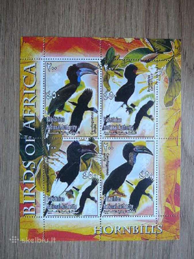 Pauksciai Palestina 2002 svarus pls30