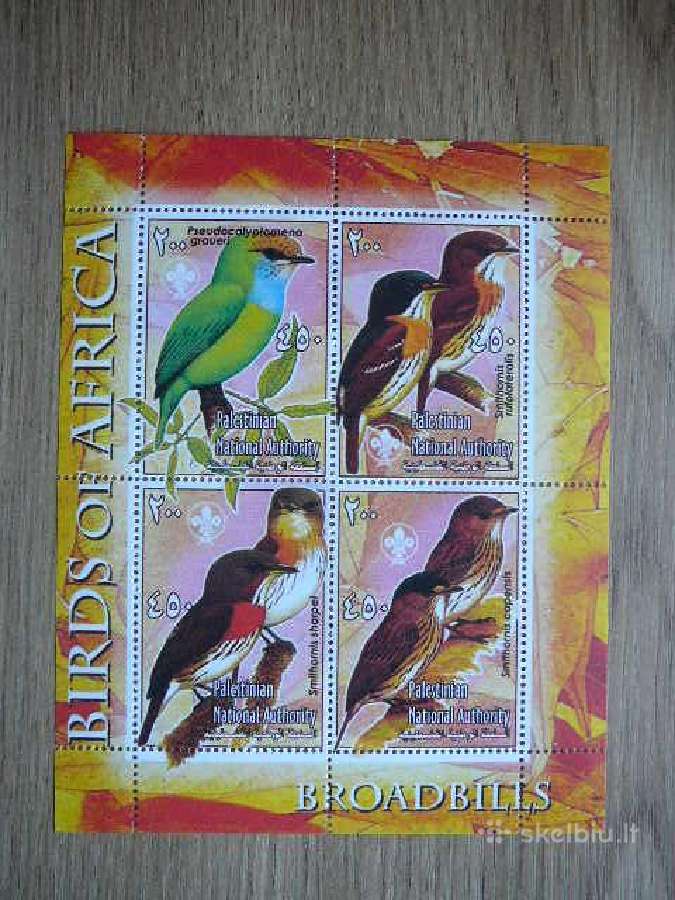 Pauksciai Palestina 2002 svarus pls32