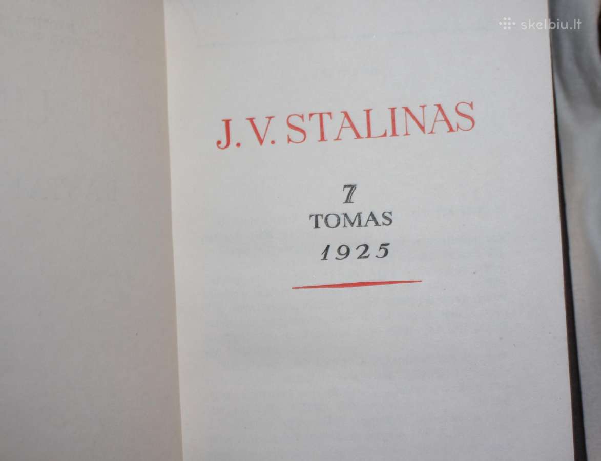 Stalino raštai 6-tas ir 7-tas tomai 1950 m. - nuotraukos Nr. 8