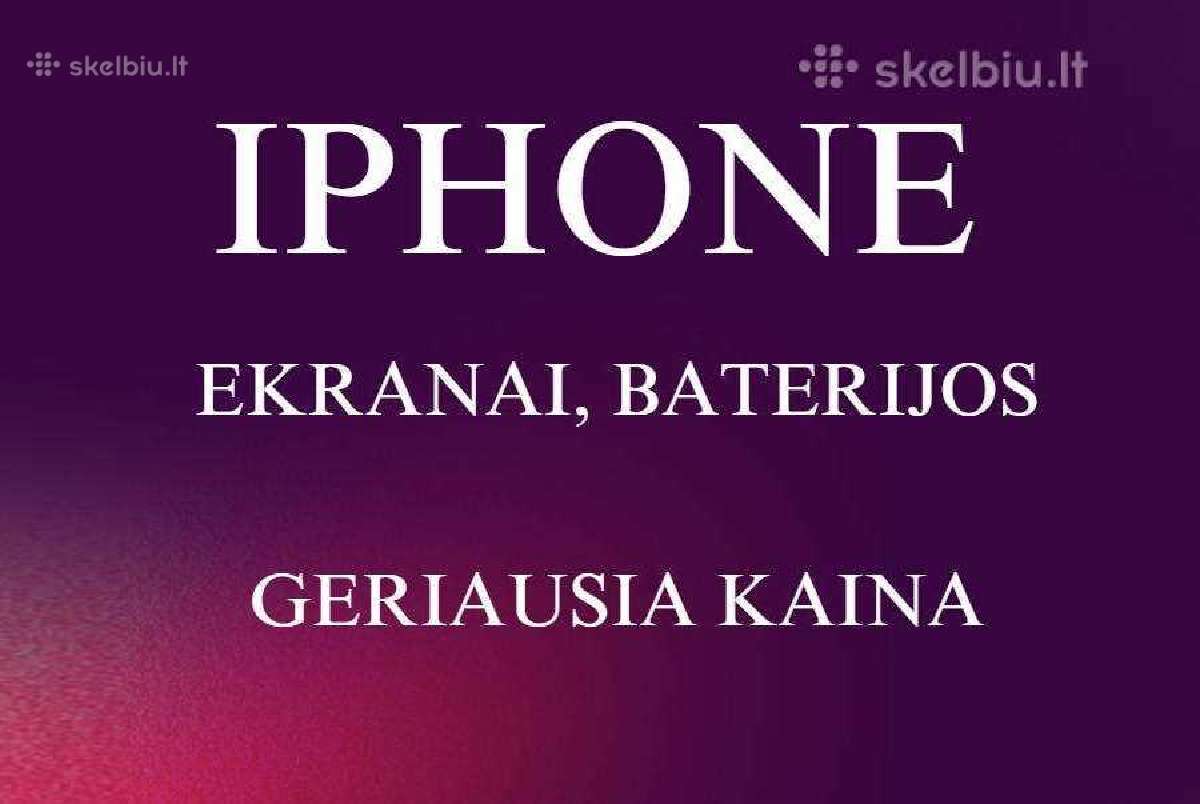 Pigiausi iPhone ekranai, baterijos, laidai