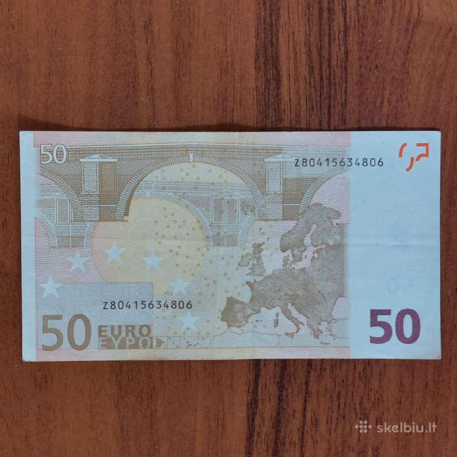 50 Euro 2002 , Z Prefix - Belgium ( Rare , Rare )
