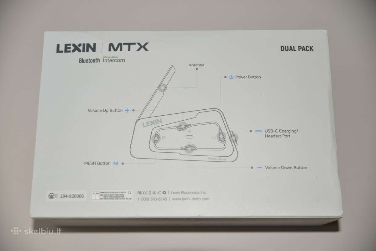 Lexin Mtx Meshcom (moto intercom) - nuotraukos Nr. 13