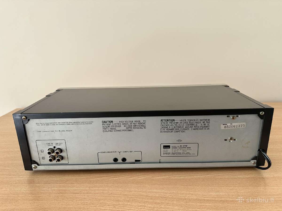 Sansui D-77f kasetinė deka - nuotraukos Nr. 9
