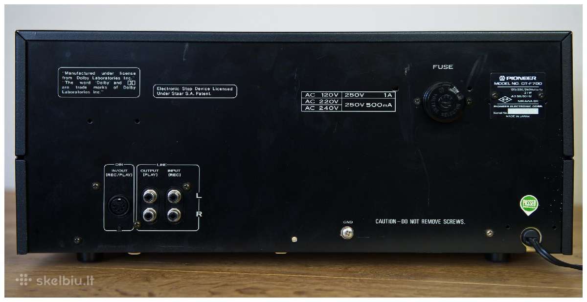 Kasetine deka Pioneer Ct-f900; 850; 750; 700; - nuotraukos Nr. 19