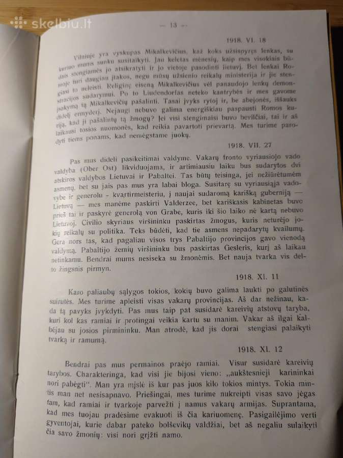 Generolo Max Hofmano mintys Lietuvos reikalais - nuotraukos Nr. 5