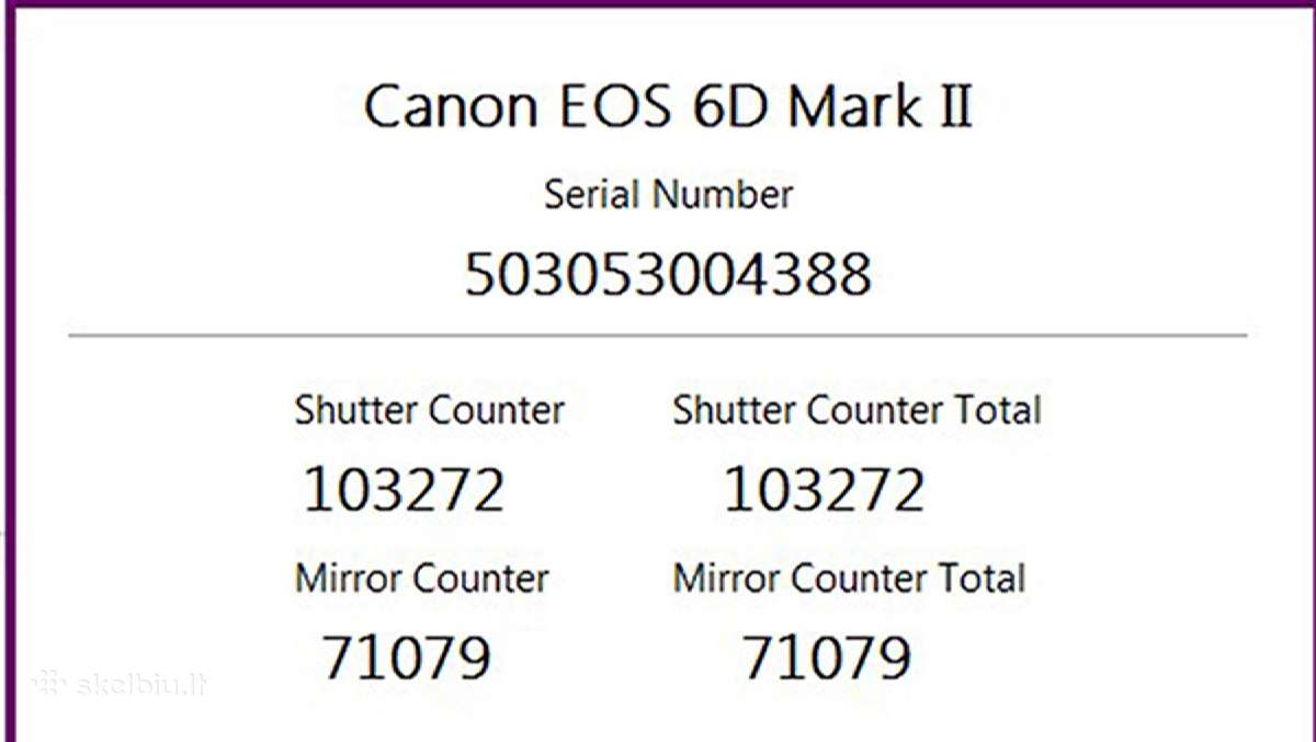 Canon EOS 6d Mark II - nuotraukos Nr. 8