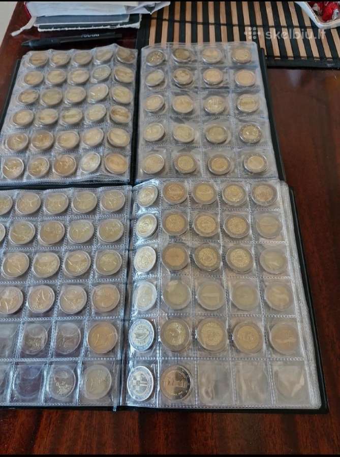 €2 monetos 445vnt. (Visos skirtingos)