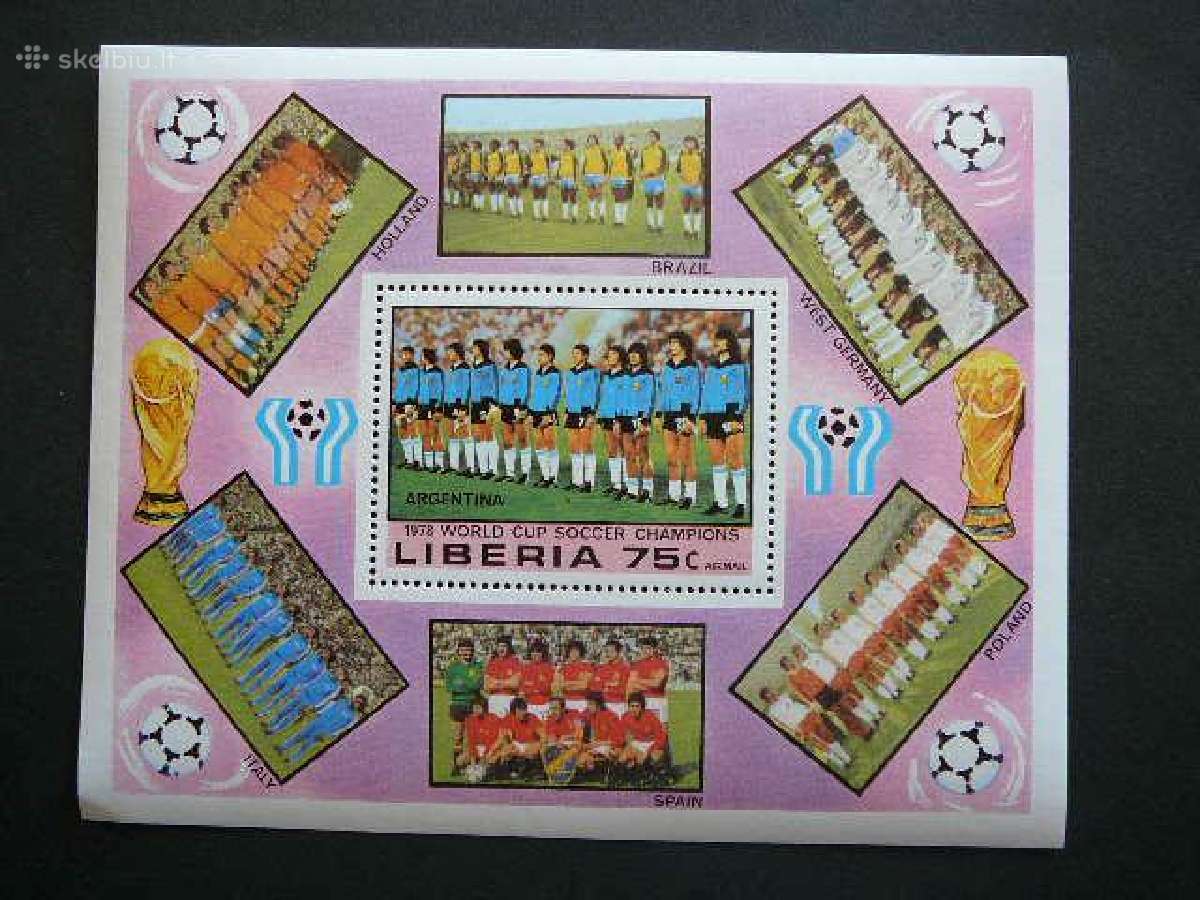 Futbolas Liberija 1978 svarus lib88